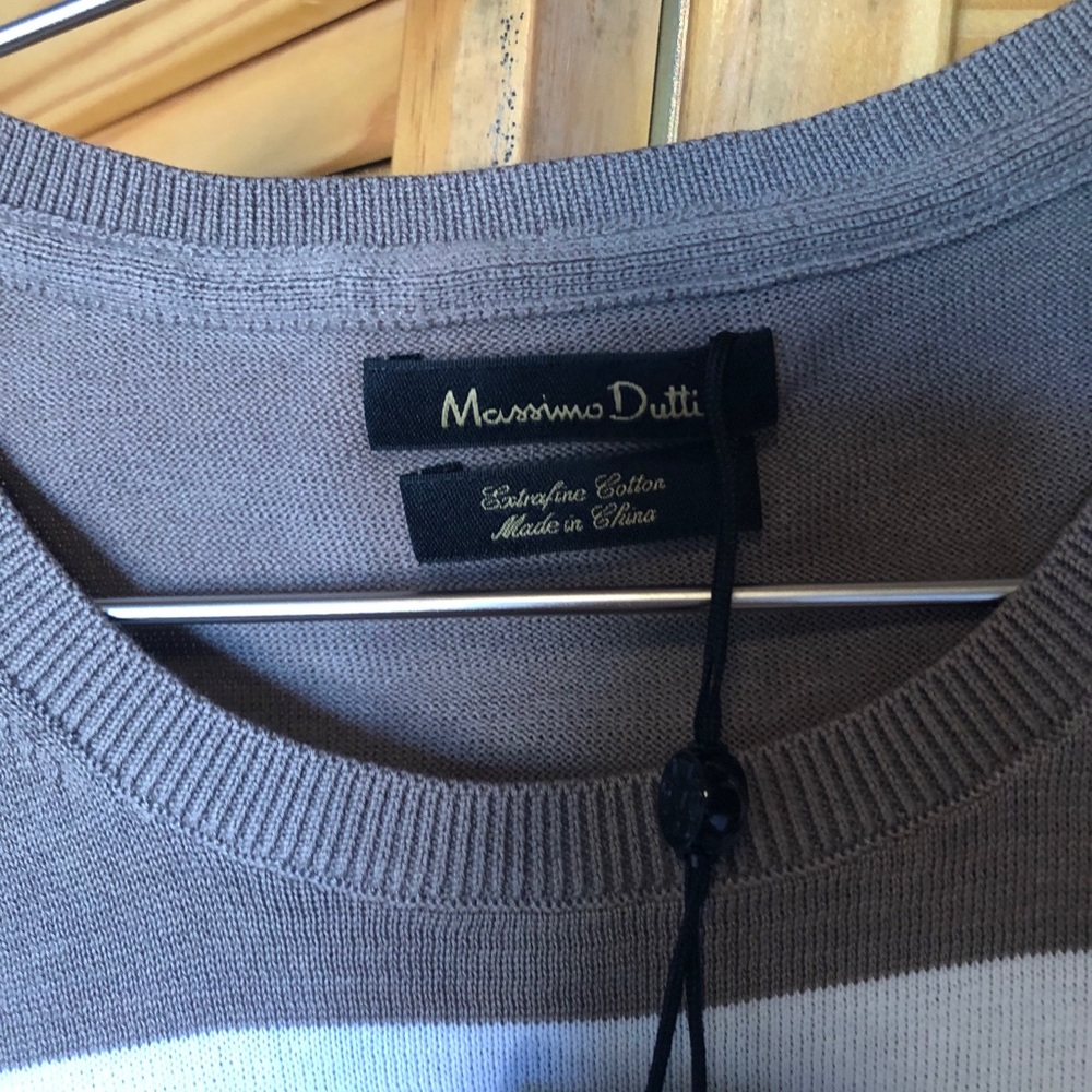 Massimo Dutti Extra Fine Cotton Sweater TShirt